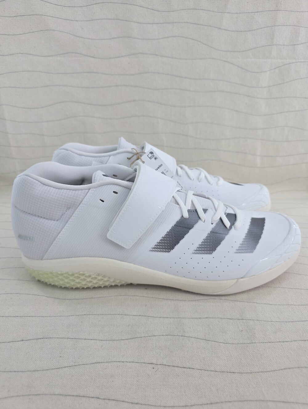 Adidas Mens Adizero Javelin White Track & Field Cleats Shoes ZID7233 Sz 13.5 NEW